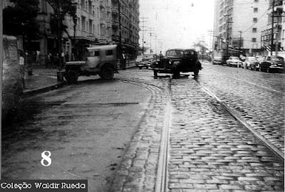 Foto antiga de Santos em 1958 - arquivo Policia Civil coleção de Waldir Rueda