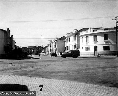 Foto antiga de Santos em 1956 - arquivo Policia Civil coleção de Waldir Rueda