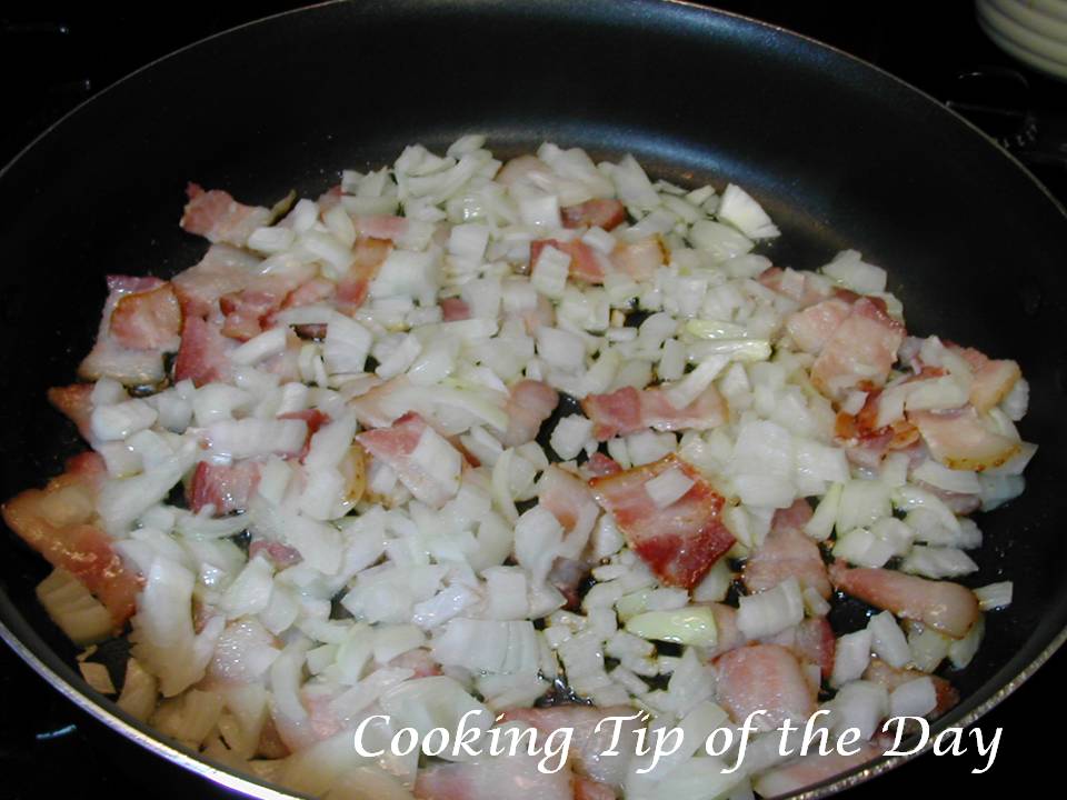 Cooking Tip of the Day Recipe Summer Squash with Bacon and Onions