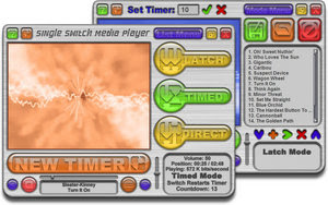 One-switch accessible media player.