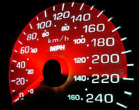 Accessible Gaming Shop - image of a car's speedometer.