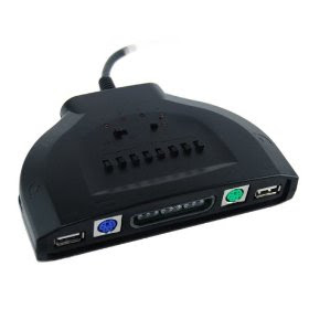 Image of black plastic controller adapter.