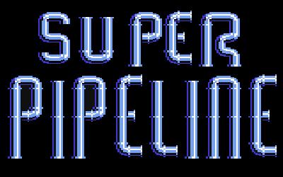 Image taken from the title screen of a 1983 C64 Taskset game - Super Pipeline. I am a geek.