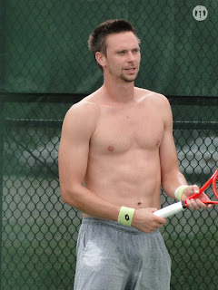 Robin Soderling Shirtless at Cincinnati Open 2009