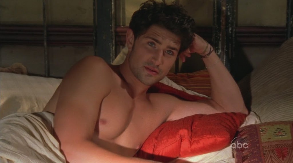 Matt Dallas is shirtless on the episode "Reaping and Sewing&qu...