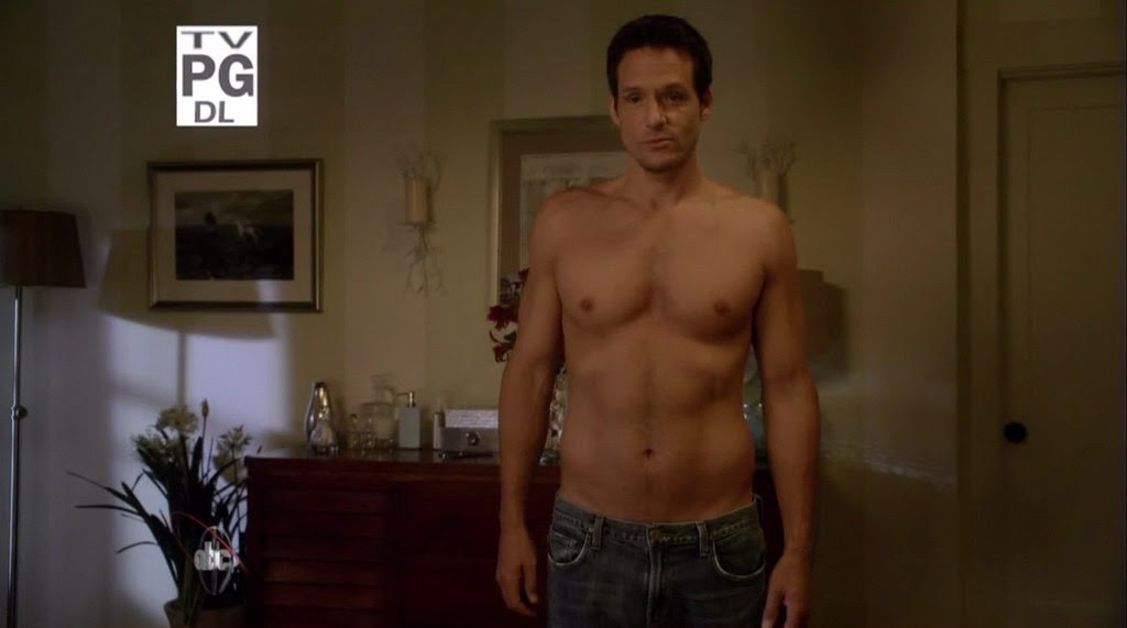 Josh Hopkins is shirtless on the episode "Don't Come Aroun...