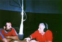 Con Lucho Catania uno de sus mentores en los estudios de Radio Nacional