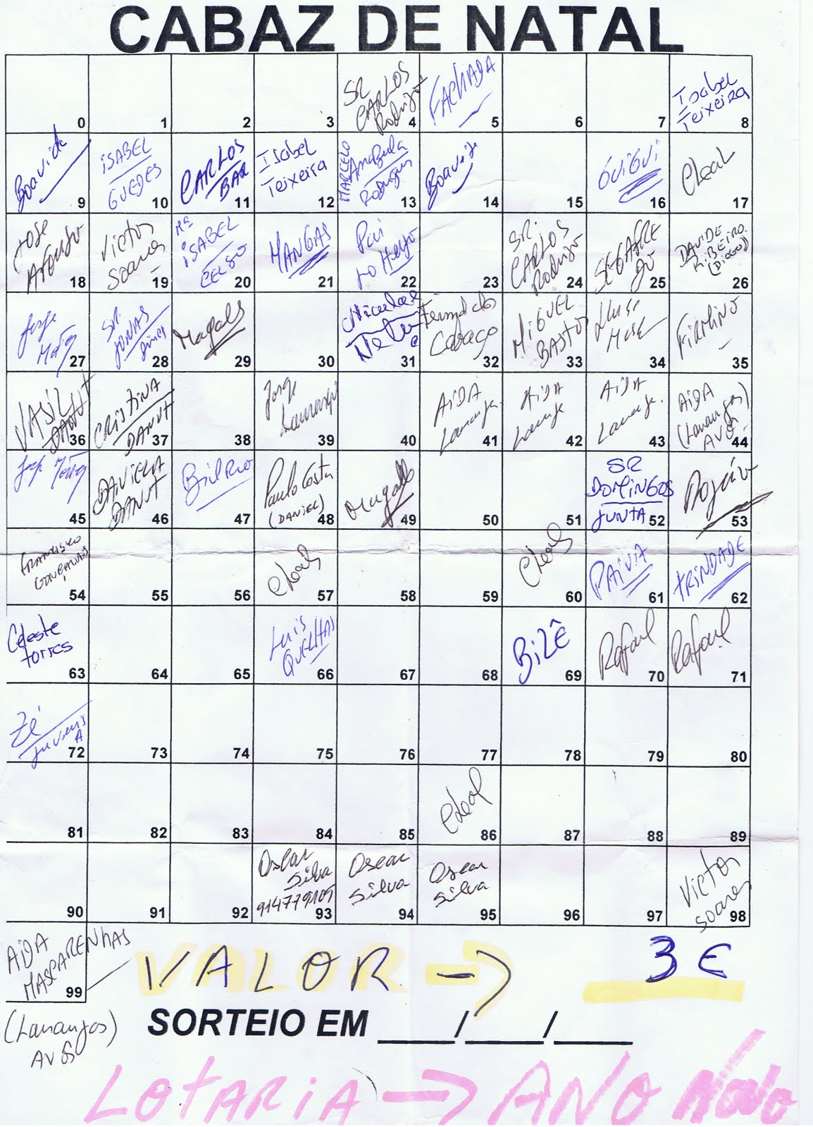 sorteio