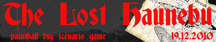 The Lost Haunebu, paintball big scenario game