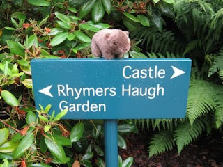 The Wombat in the Fyvie Castle gardens