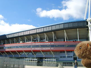 The Wombat outside the Millennium Stadium