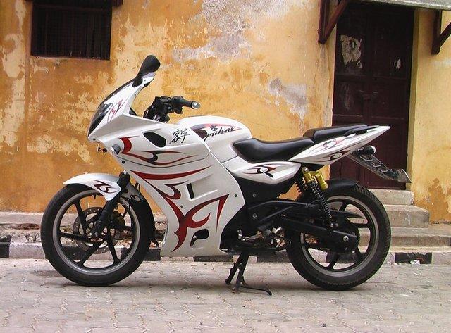 Pulsar White Colour