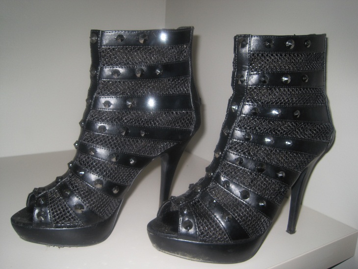 Silver Studded Heels