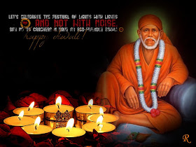 Shirdi Sai Baba Stories,Leelas and Teachings.: Shirdi Sai Baba Diwali  Greeting Cards and Wallpapers for download.