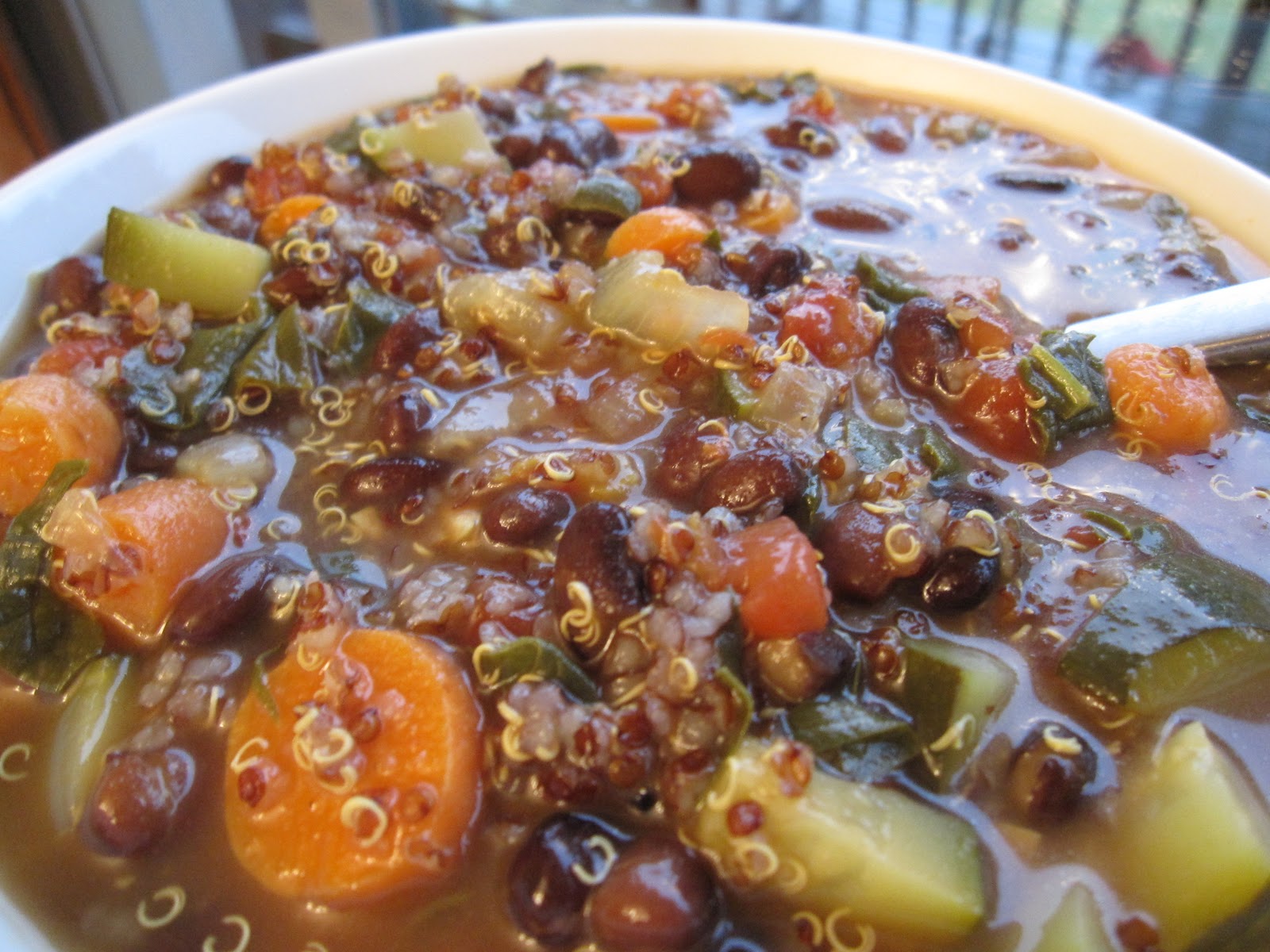 Fanksgiving Black Bean and Quinoa Soup
