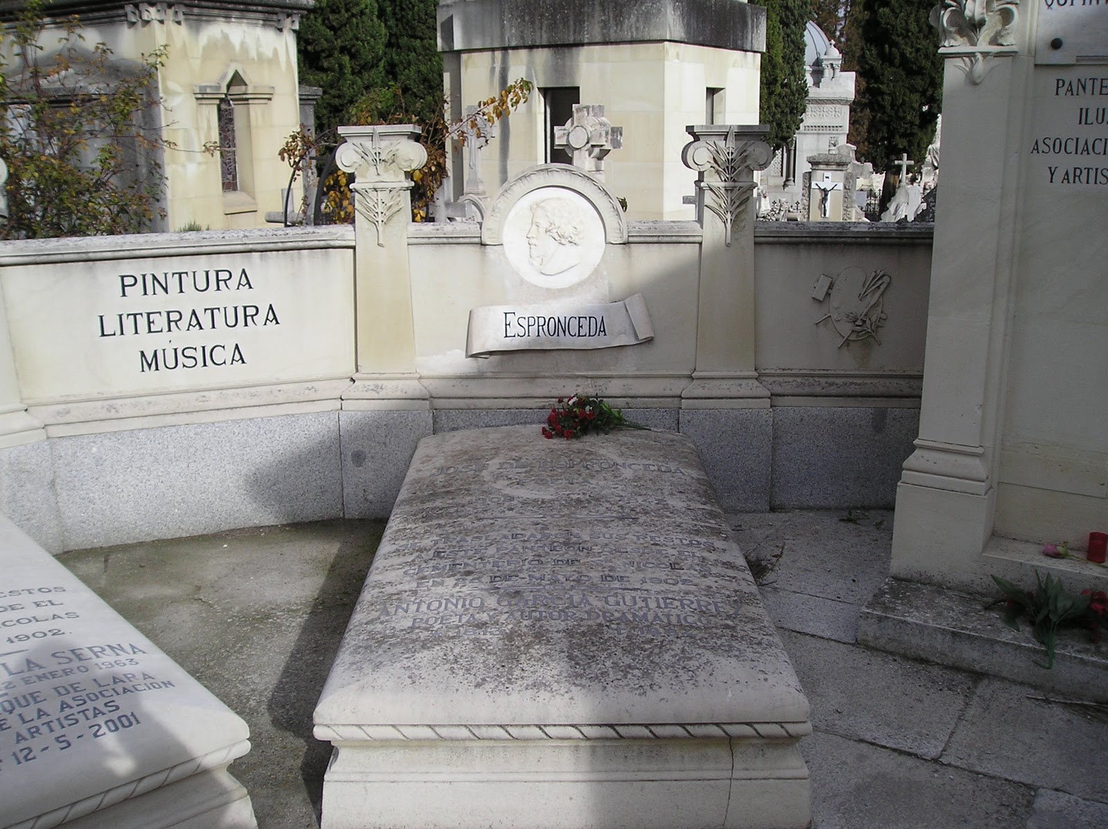 Visitando el cementerio Tumbas de escritores I de historias