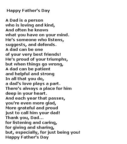 best dad poem