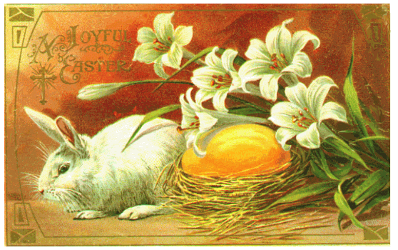 White Girl Stripper Vintage Easter Post Cards