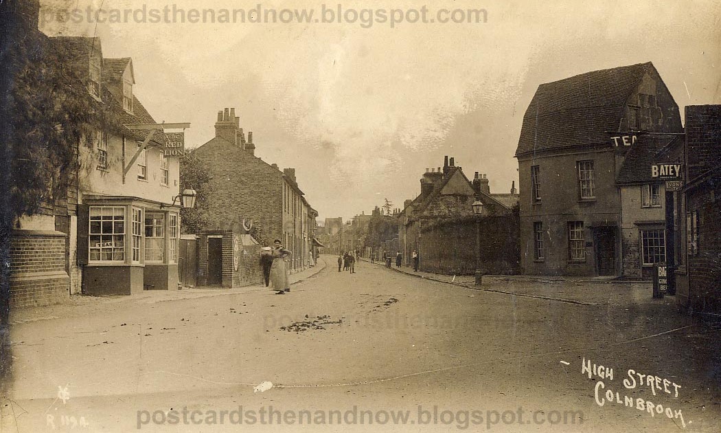 Postcards Then and Now Colnbrook High Street, Berkshire c1910