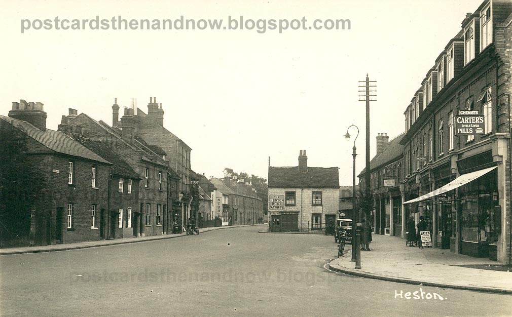 Postcards Then and Now Heston, Middlesex c1930