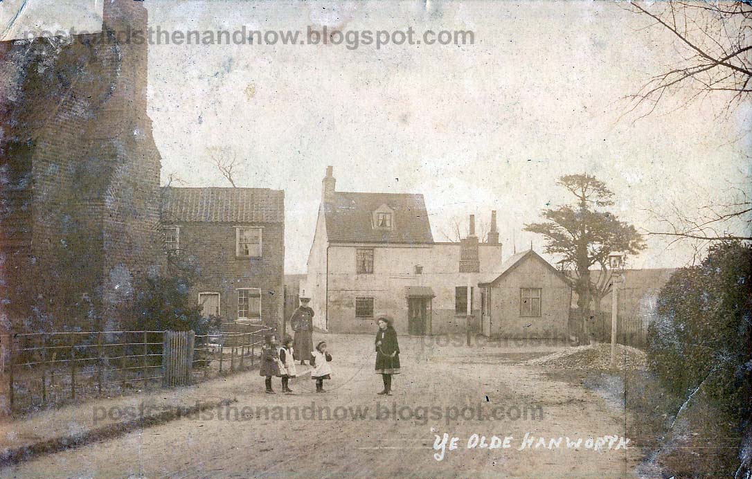 Postcards Then and Now Hanworth, Middlesex, Main Street c1905