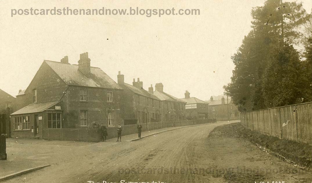 Postcards Then and Now Sunningdale, Berkshire, The Rise c1912