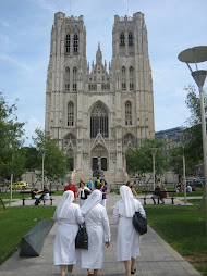 Following the Nuns to Church (our fearless leaders)