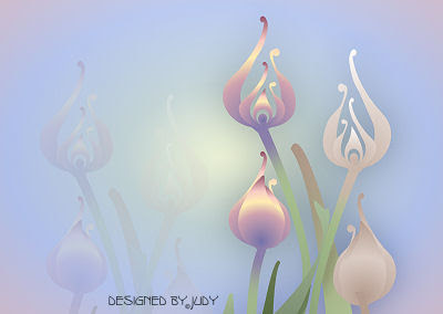 Funky Tulips Desktop Wallpaper