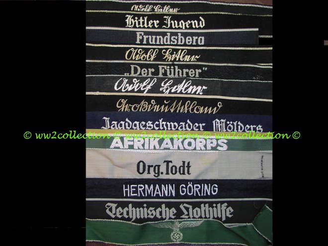 Cufftitles 3rd Reich Ärmelstreifen
