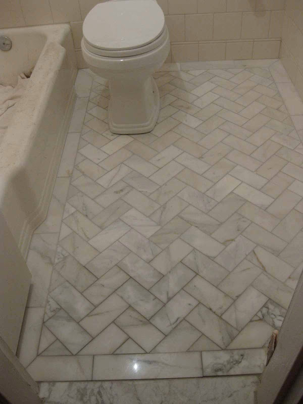 tile pattern from the SLO bathroom, so we decided to mix it up by title=