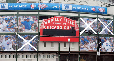 wrigley field banner