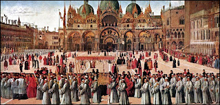 Venetian procession celebrating a relic of the True Cross