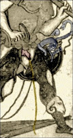 Detail of Leber-Rouen Fool card