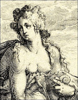 Detail of the vice of Sloth, 1587, Jacob Matham after Hedrick Goltzius