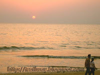 Beach Sunset of Mumbai in India Beach Sunset of Mumbai in India