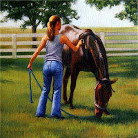 Connected, Oil Painting Portrait by Karen Kersten