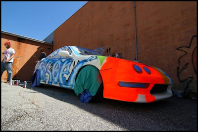 Making Car Graffiti - Step By Step Photos