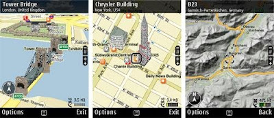 Nokia Maps Maps on Ovi, Navigation