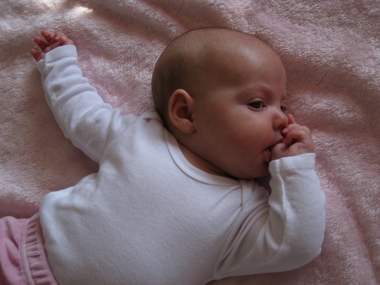 Striking a thumb-sucking pose. She pretty much sucks whichever part of her ... Striking a thumb-sucking pose. She pretty much sucks whichever part of her ...