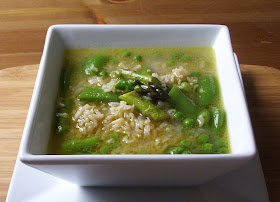 Spring Minestrone with brown rice