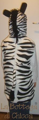 Vestito carnevale zebra