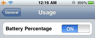 Battery percentage meter on every iPhone