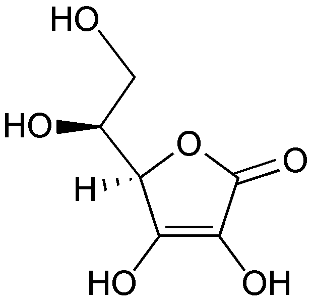 ascorbic acid molecule. Vitamin