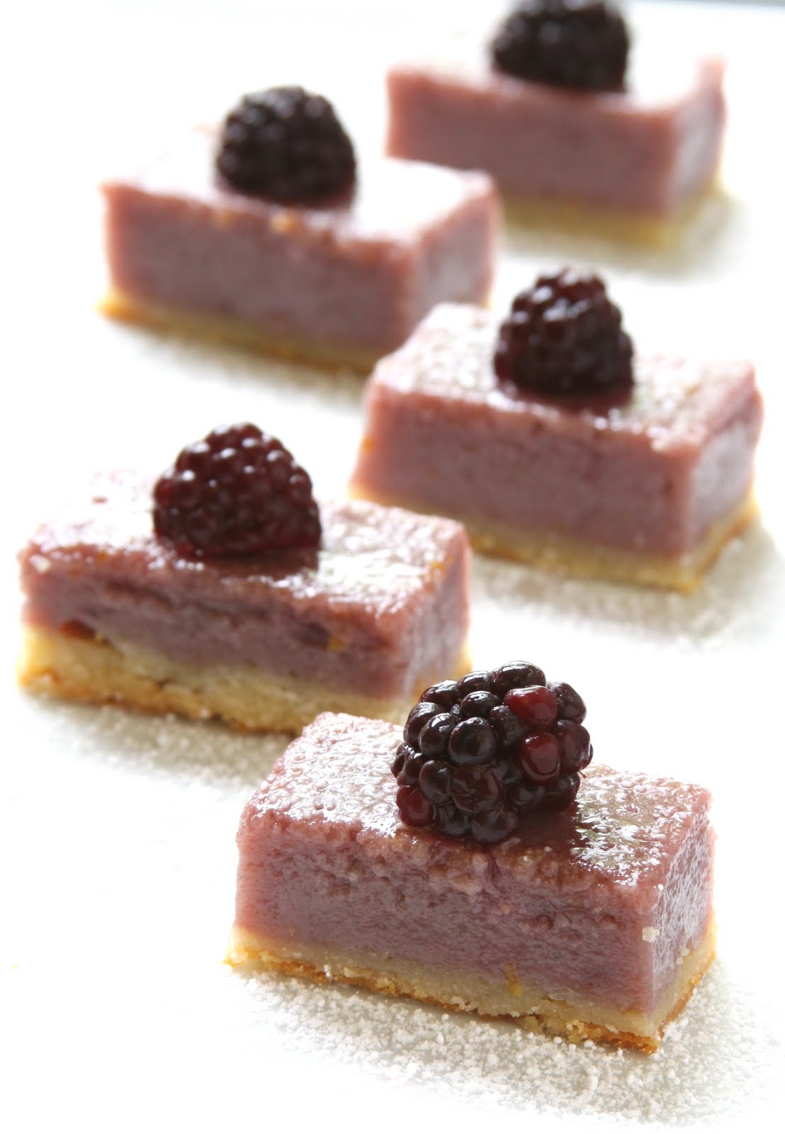 ShowFood Chef Blackberry Buttermilk Pie Bars