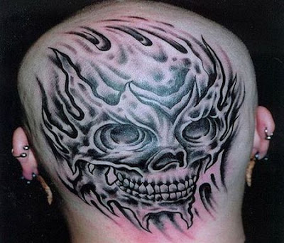 tattoos on head. harley tattoos on head. tattoos on head. harley
