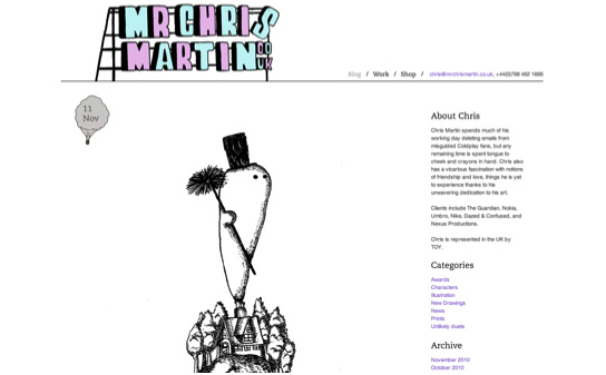 illustration in web design