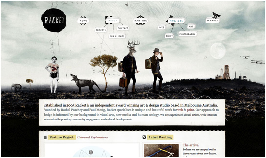 illustration in web design