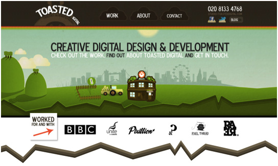 illustration in web design