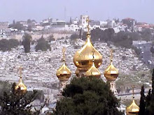 The golden onion domes of St Mary Magdalene