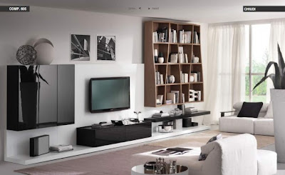 White-Black Living room White-Black Living room